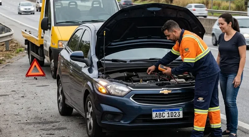 Auto socorro 24h em Campos do Jordão – pane elétrica, mecânica e bateria fraca